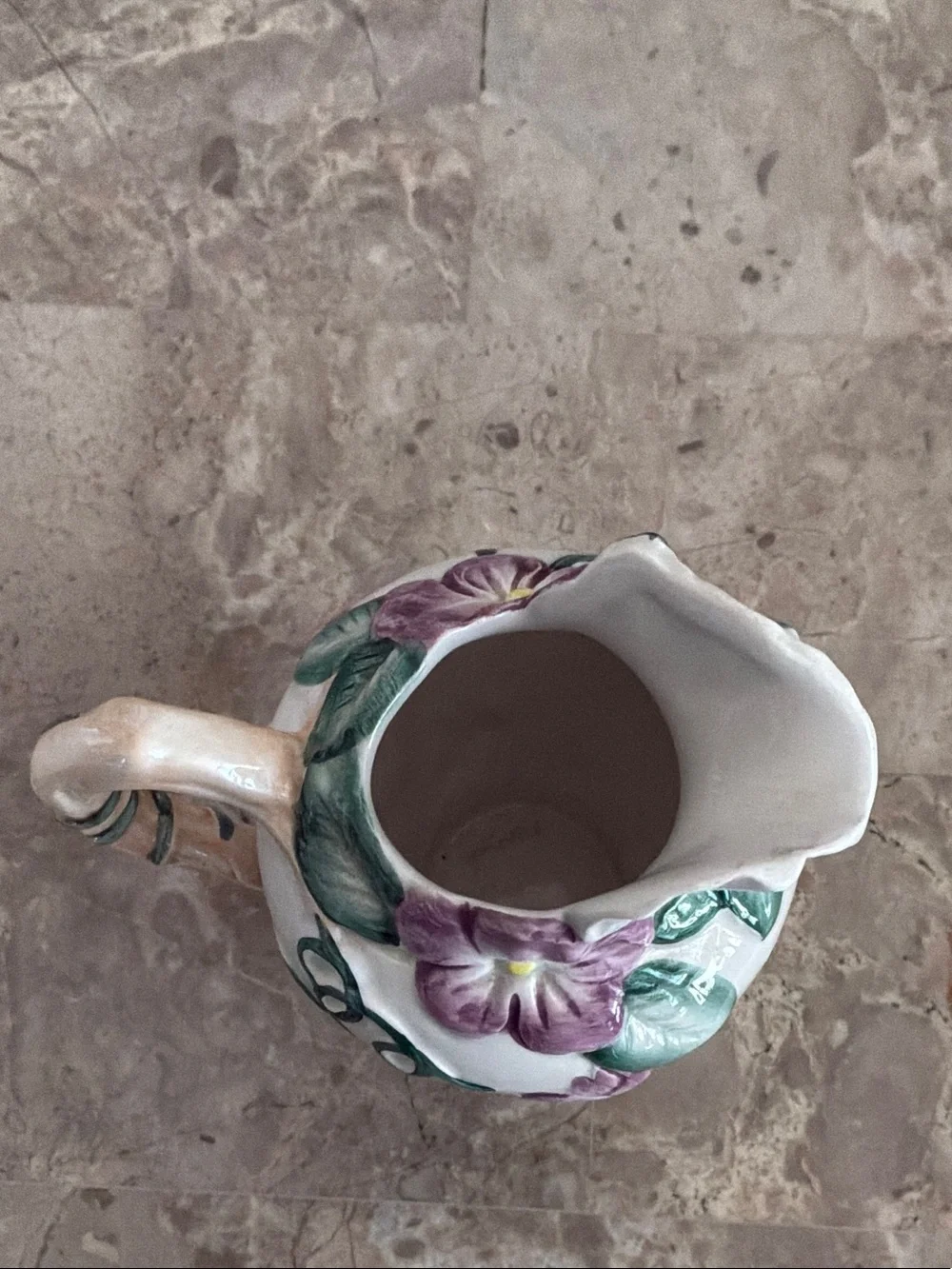 Fitz & Floyd Floral Ceramic Cream Pitcher